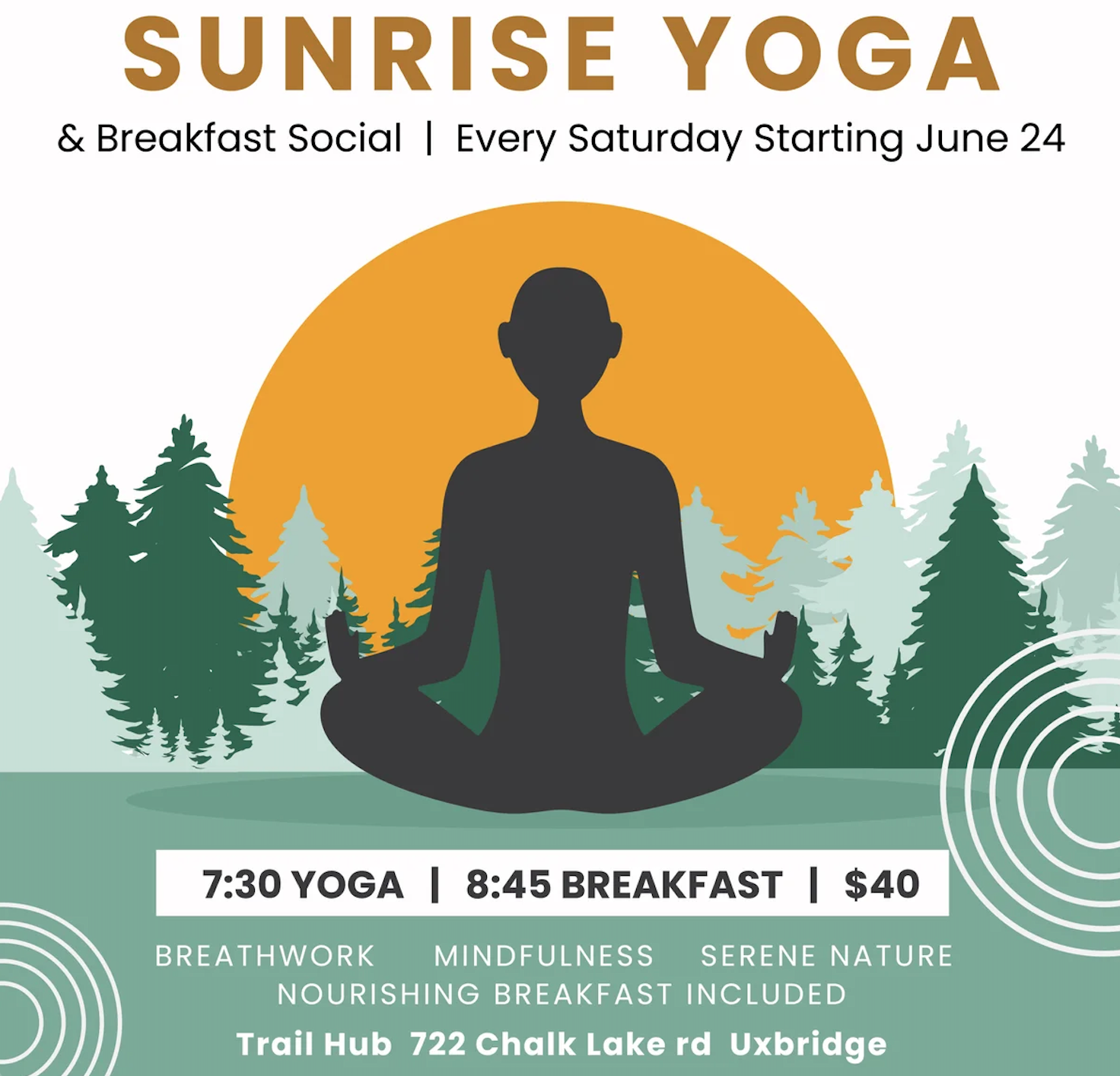 Sunride Yoga at Trail Hub